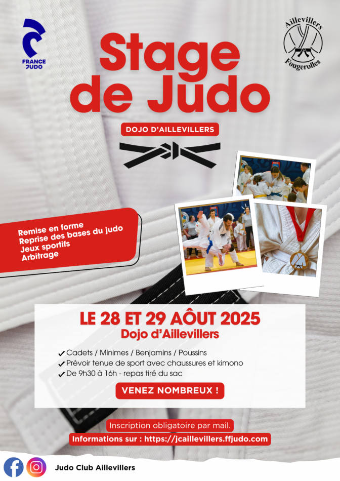 Image de l'actu 'Stage de Judo - 28 et 29 août 2025'